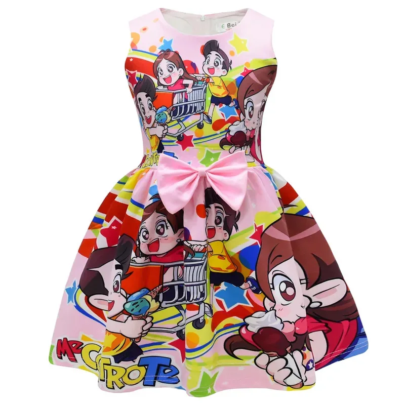 l2025l Halloween Me Contro Te Baby Mädchen Giselle Cosplay Prinzessin Kleid Sommer Kleidung Kinder Geburtstag Weihnachten Party Kostüm Bogen