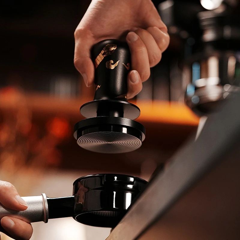 58mm Spring Loaded Constant Pressure Coffee Tamper 20 Upgraded Espresso Hand Press Tool Barista Calibrated Palm Tamper
