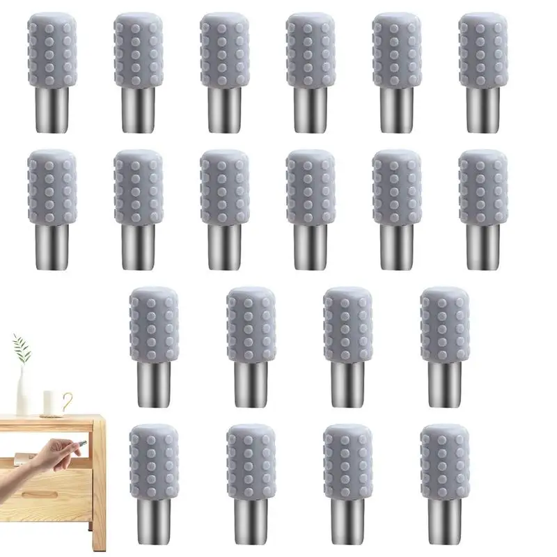 20pcs Partition Nail for Wardrobe Screw Cabinet Bracket Laminate Support Glass Stud Peg Multipurpose Fixing Accessories Cabinet