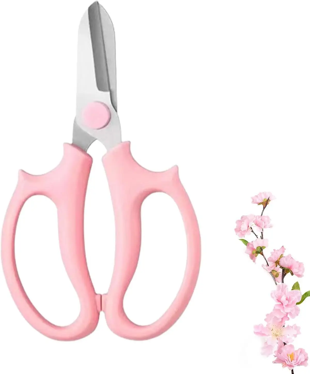 Garden Scissors Floral Shears Bypass Pruning Shears Secateurs Pruning Scissors , Hand Pruner Snip Trimming Tool Adjustable Ergon