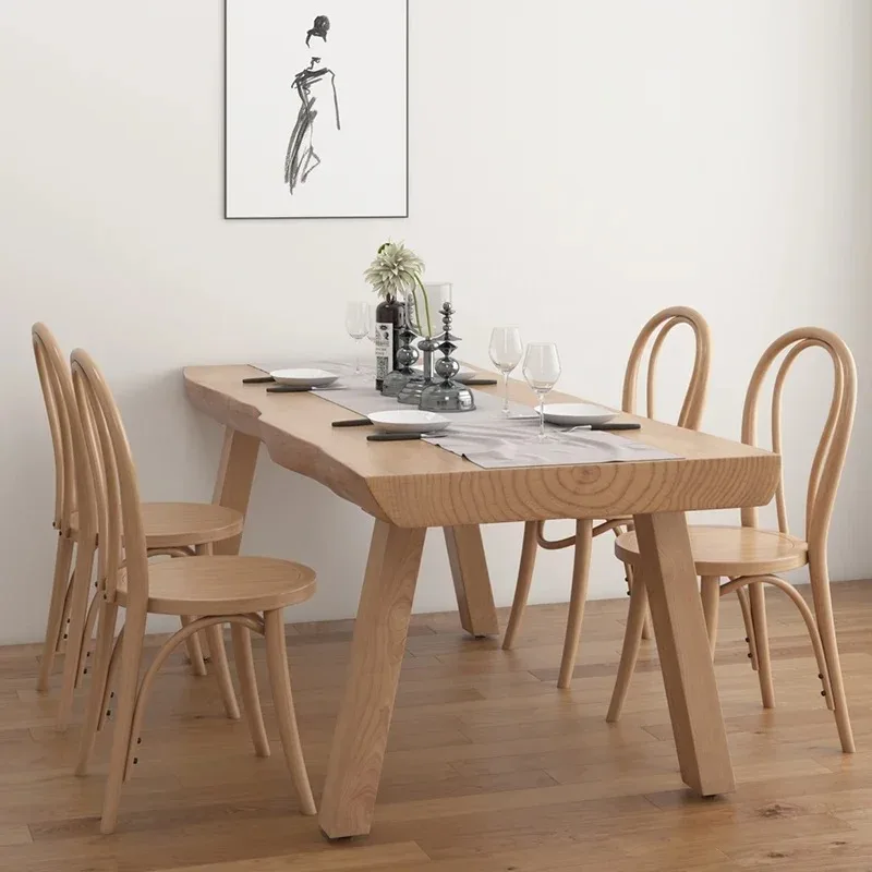 Beauty Wooden Table Unique Oilproof European Living Room Cheap Dining Table Restaurant Kitchen Mesas De Comedor Home Furniture