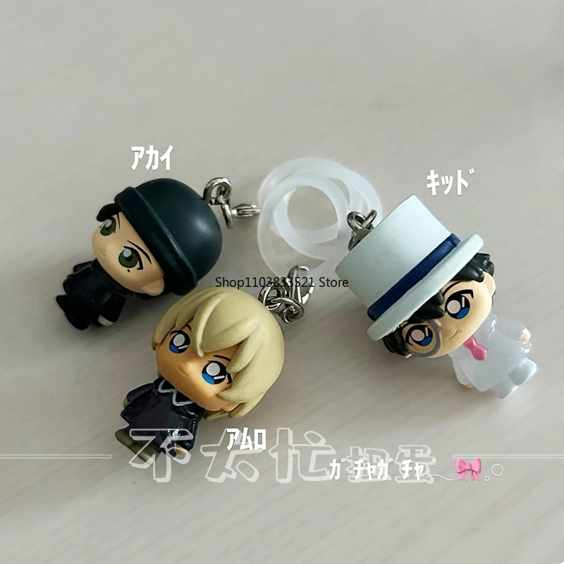 オリジナル名探偵コナンガシャポンおもちゃアニメ毛羽沢レイコナン江戸川毛利蘭アクションフィギュアコレクタブルモデル飾り