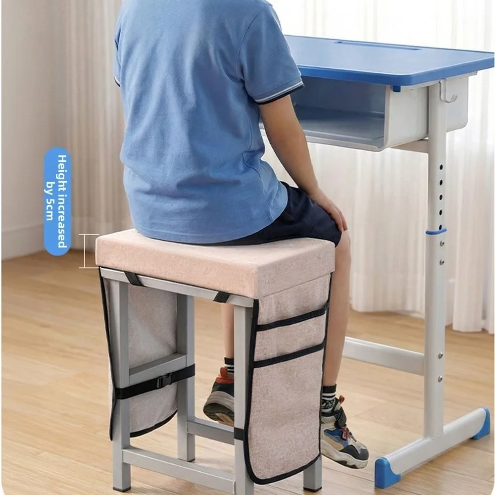 High Elastic Sponge Chair Pad Non-slip Space Saving Classroom Stool Cushion Comfortable Thicken Sponge Padded Pad Classroom