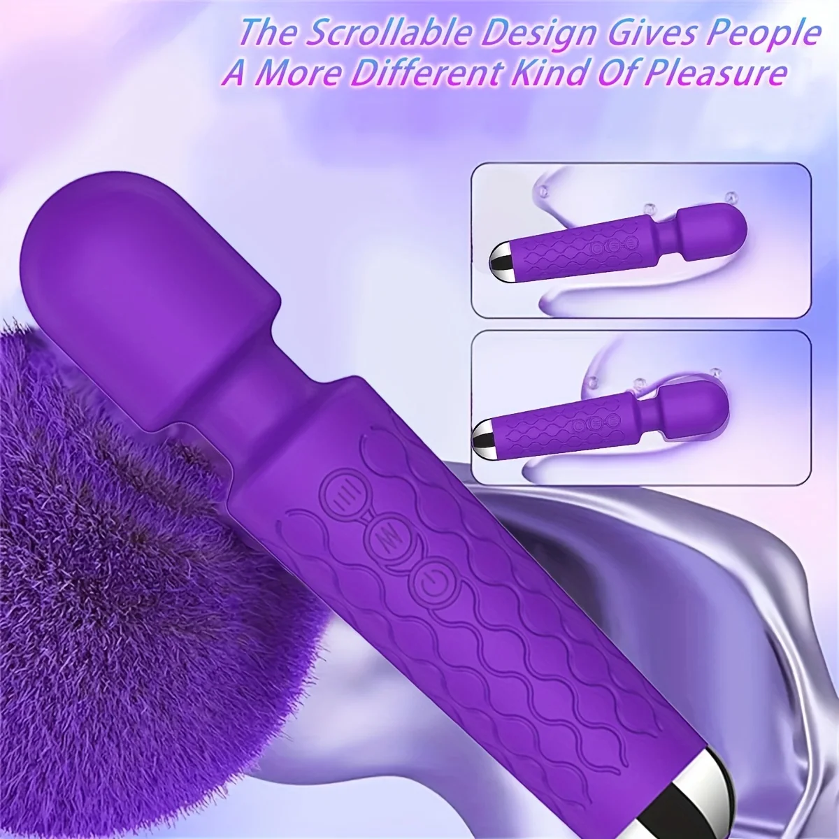 AV هزاز عصا مدلك شخصي البظر محفز لعبة الجنس للنساء 20 الاهتزاز 8 سرعة قابلة للشحن الهزاز الصغير ألعاب جنسية