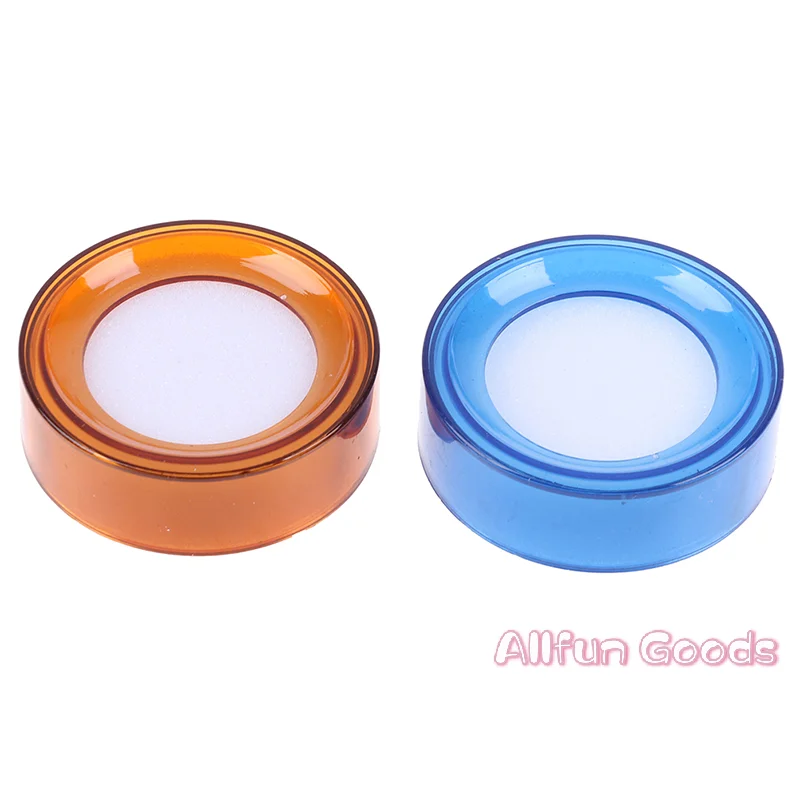 [TG835]2PCS/Lot Plastic Round Case Finger Wet Sponge Damper for Casher Count Money