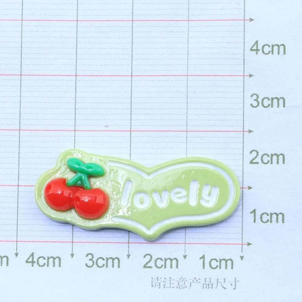 20pcs NEW Fruit Series Resin Slime Charms Cream Gel Flatback Phone Case Decor Hair Clip Spring Headband Making Kids Toy