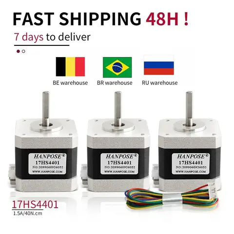 Nema17 40mm Stepper Motor 42BYGH 1.5A HANPOSE