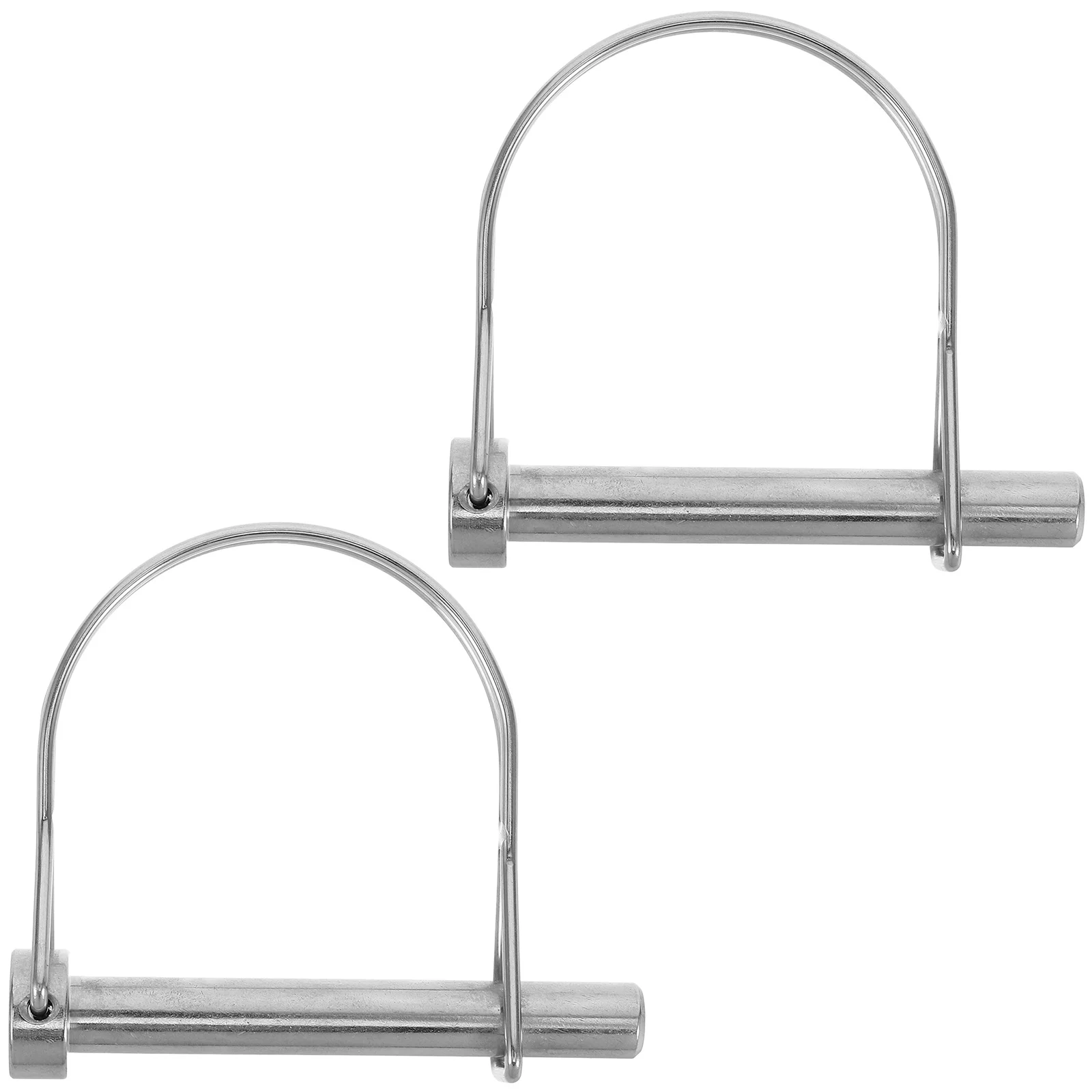 

2pcs Trailer Coupler Pin 3/8x2.75 Inch Galvanized Steel Wire Lock Pins Quick Release Hitch Metal Secure Fit Easy Use Cotter