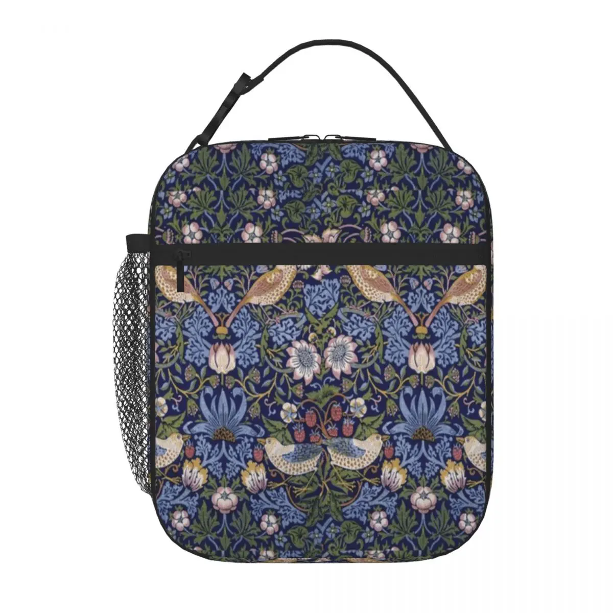 Hot Sale William Morris Strawberry Thief Design 1883 Nautical Outdoor Lunch Bag Countryside Trip Lunch Box Bag