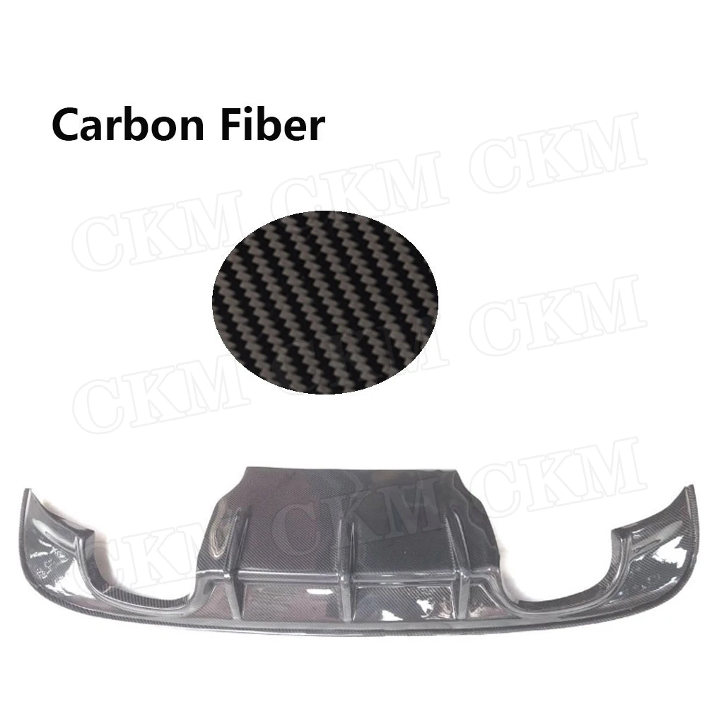 Carbon fiber Car Rear Bumper Diffuser for Jaguar XE Sedan 4 Door 2015-2017 FRP Unpainted Black Rear Lip Spiler