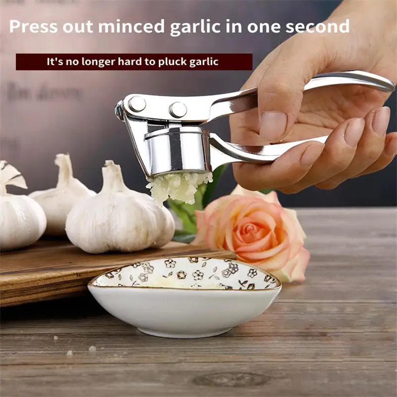 Garlic Masher Kitchen Vegetable Cooking Extruder Manual Ginger Grinder Tool Kitchen Accessories Stainless Steel