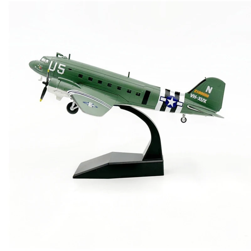 Diecast 1/100 Scale C47 C-47 U5 Hump Course Transport Aircraft Airfreighter Conveyor Plane Airplane Model Toy For Collection