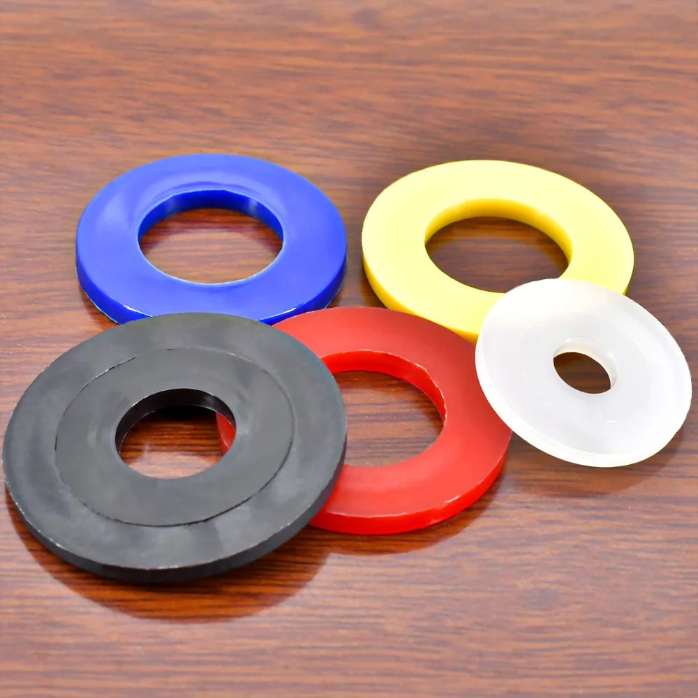 M2-M20Nylon Flat Washers Plastic Spacer Insulation Waterproof Sealing Hard Gaskets For Screw Bolts Black/White/Red/Blue/Yellow