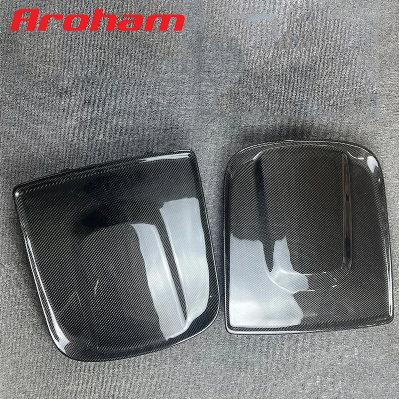 Aroham 100% Real Carbon Fiber Seat Back For Porsche Cayenne Macan 2015 2016 2017 2018 2019 2020 Car Backseat Protectors