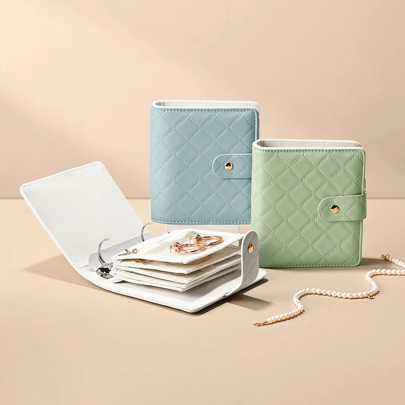 Oirlv Jewelry Storage Bag Portable Jewelry Wallet Bag Ring Earring Necklace Bracelet Multi functional Travel Jewelry Storage Bag