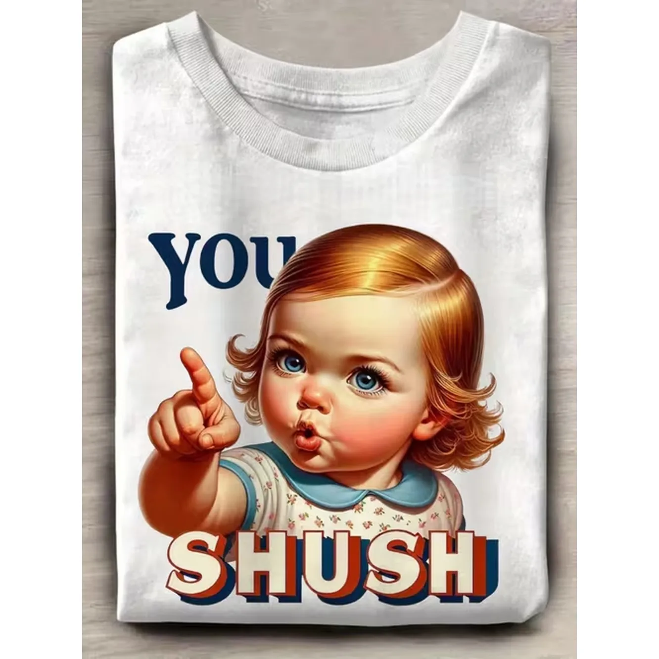 item picture mens retro shut up slogan soft cotton plus size short sleeve round neck casual shirt suitable for vintage humorous tee for casual attire punk style outfits plus size