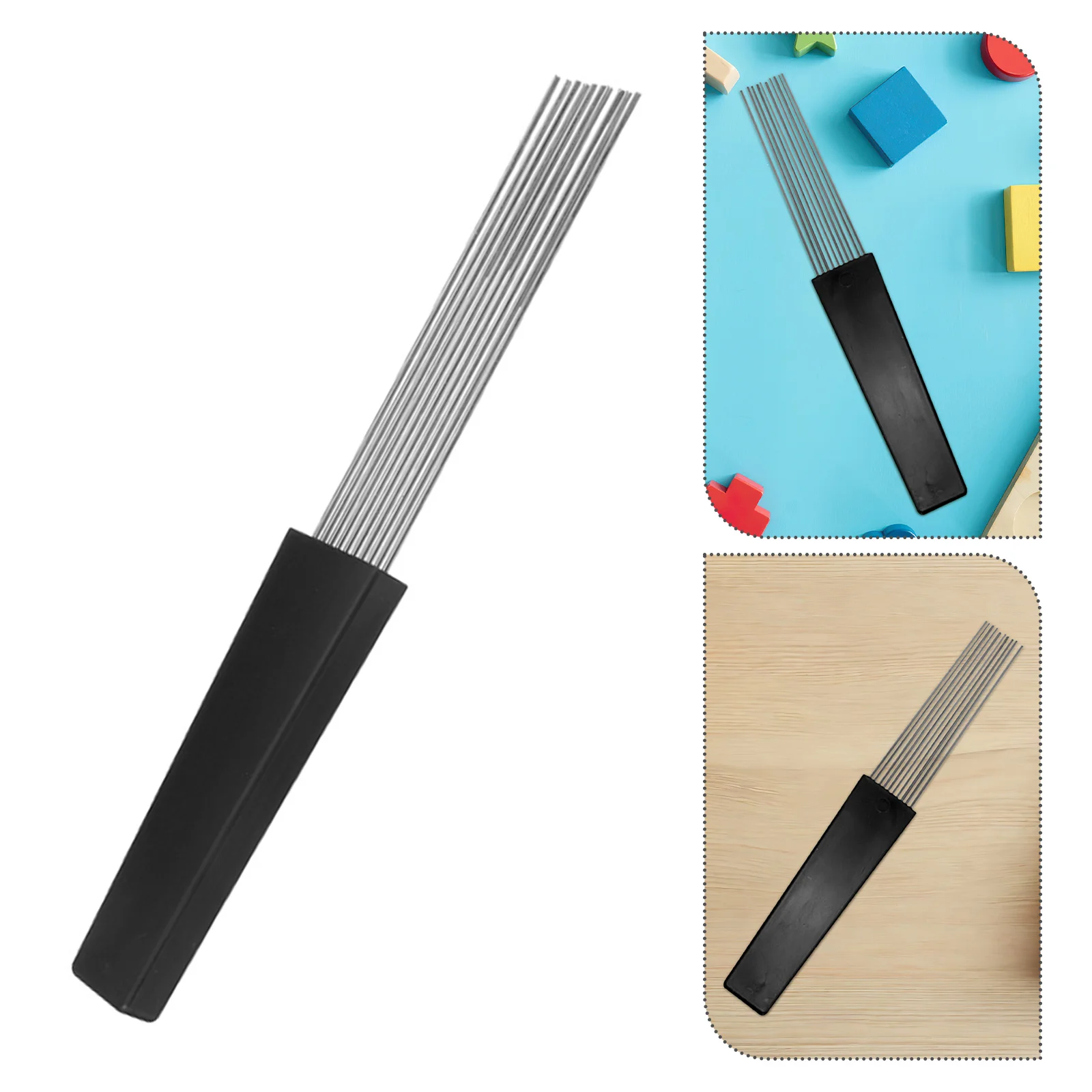 Guiro Metal Scraper Anti Slip Guiro Brush Latin Percussion Latin Percussion Supplies Parts Training Early Education Home Tools