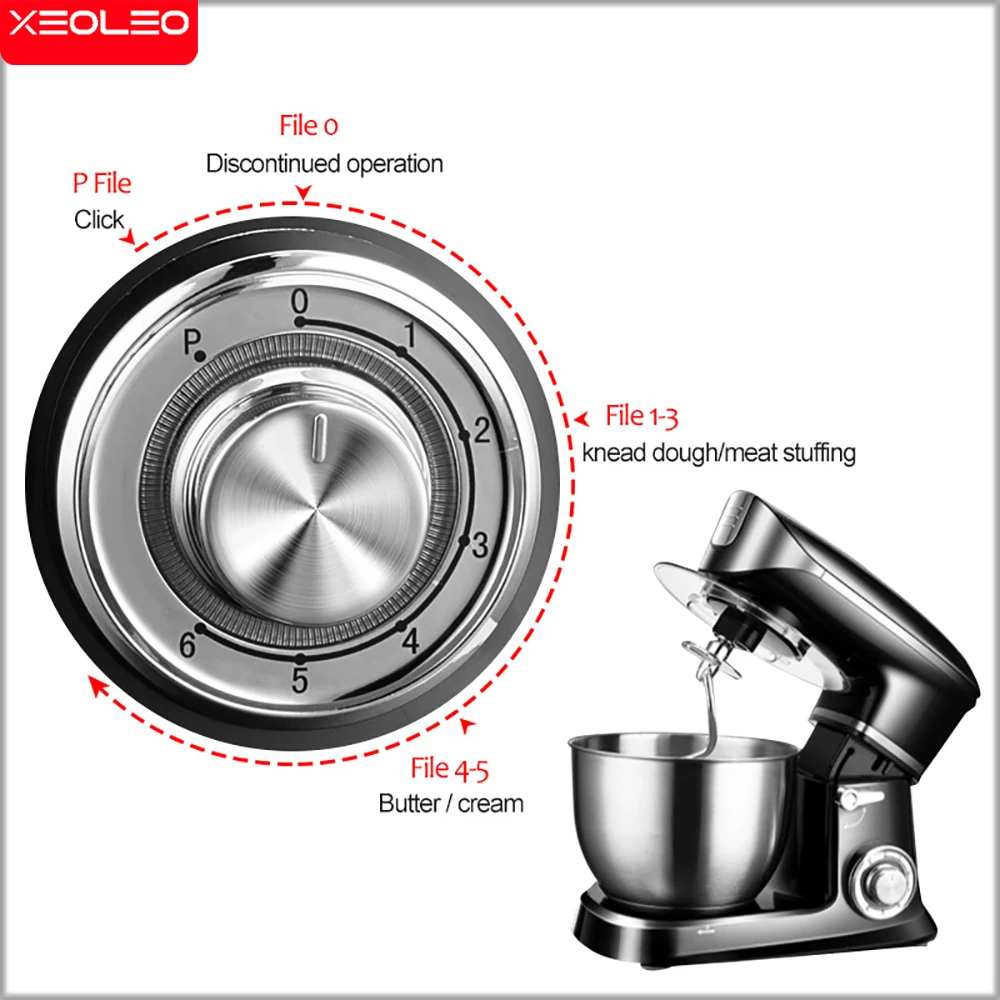 XEOLEO 3 w 1 komercyjny mikser planetarny mikser stojący na żywność mikser do ciasta do trzepaczki do jajek Blender z procesorem haka do ciasta