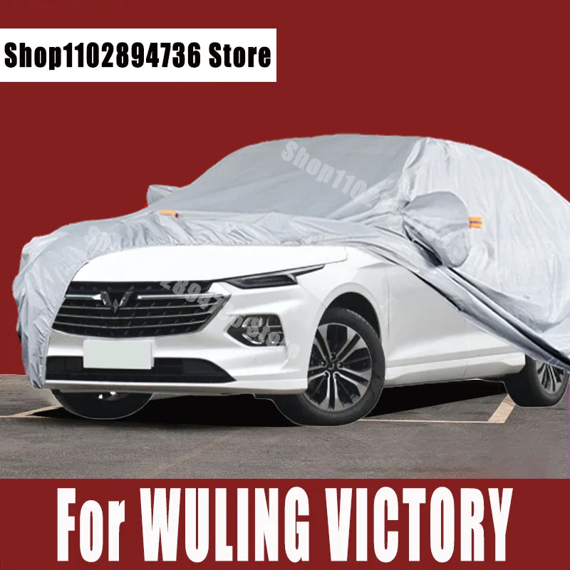 

For WULING VICTORY Car Covers Outdoor Sun uv protection Dust Rain Snow Protective Auto Protective cover