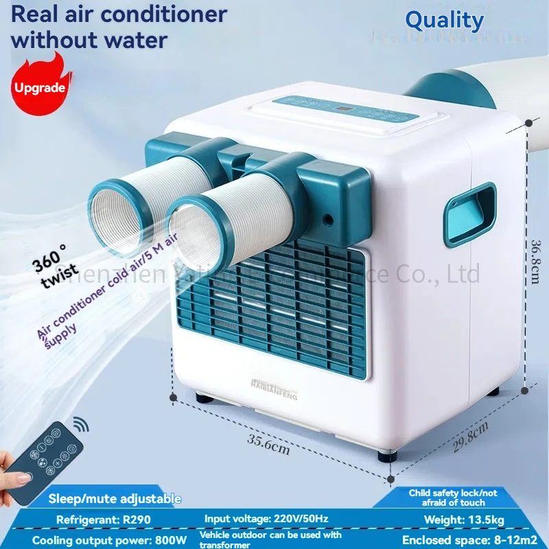 تكييف الهواء المحمول في الهواء الطلق التبريد تركيب مجاني لمكيف الهواء المنزلية الصغيرة للتخييم للتبريد