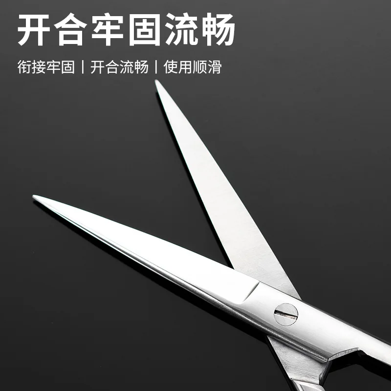 الفولاذ المقاوم للصدأ الجراحية الطبية الصف مستقيم تلميح تشريح الحيوانات الأليفة الاستمالة مختبر الشاش مقص #2