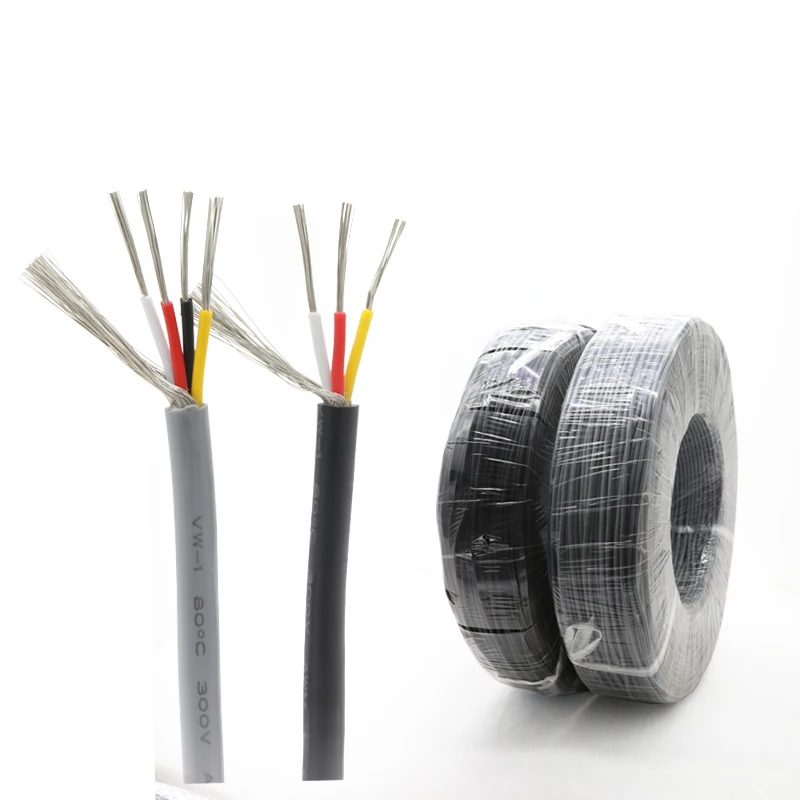 2/5/10m Shielded Wire Signal Cable 28 26 24 22 20 18 AWG Channel Audio 2 3 4 5 6 8 Core UL2547 Headphone Copper Control Wires