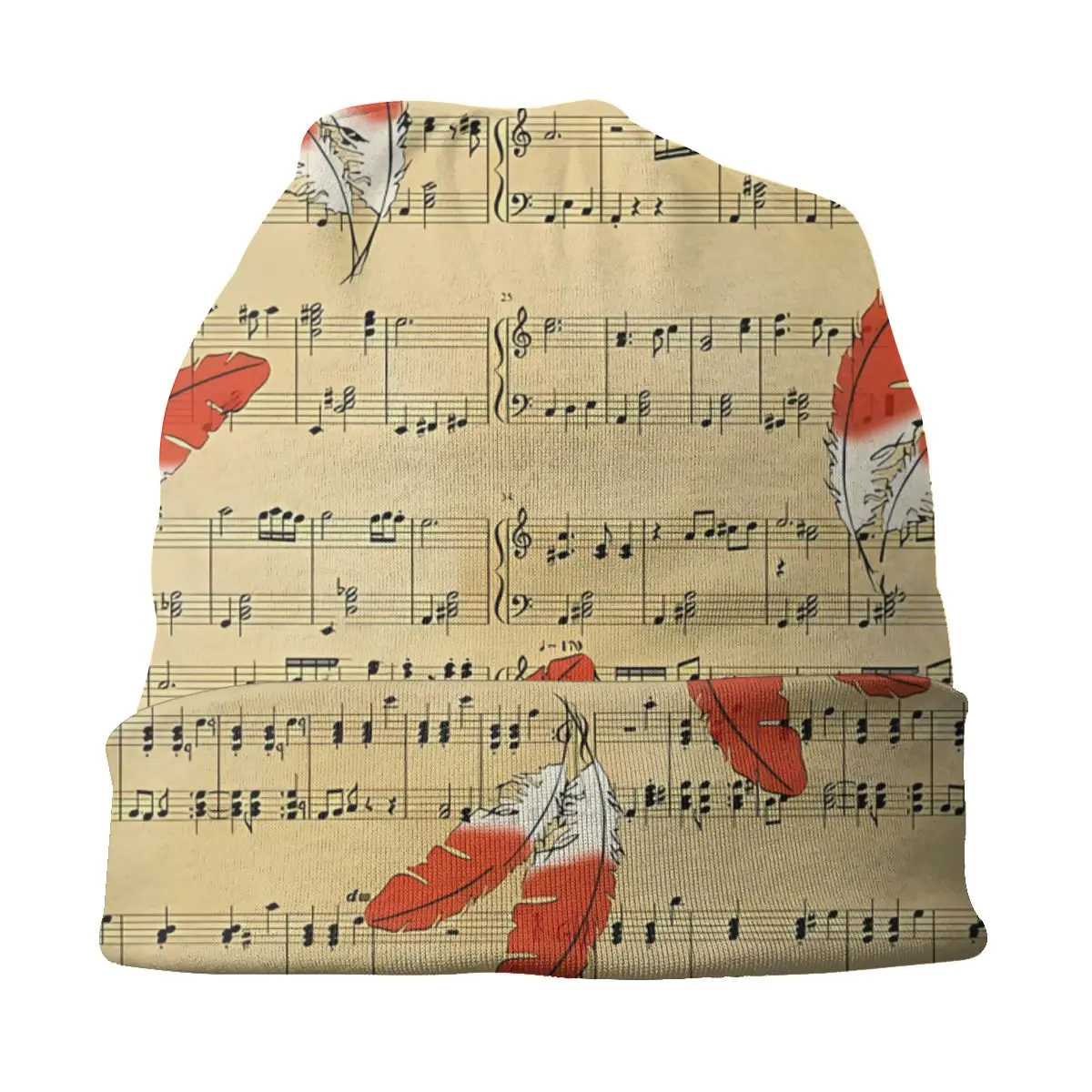 Kass Melody Thin Skullies Beanies Autumn Spring Caps For Men Women Feathers Ski Caps Bonnet Hats image 3