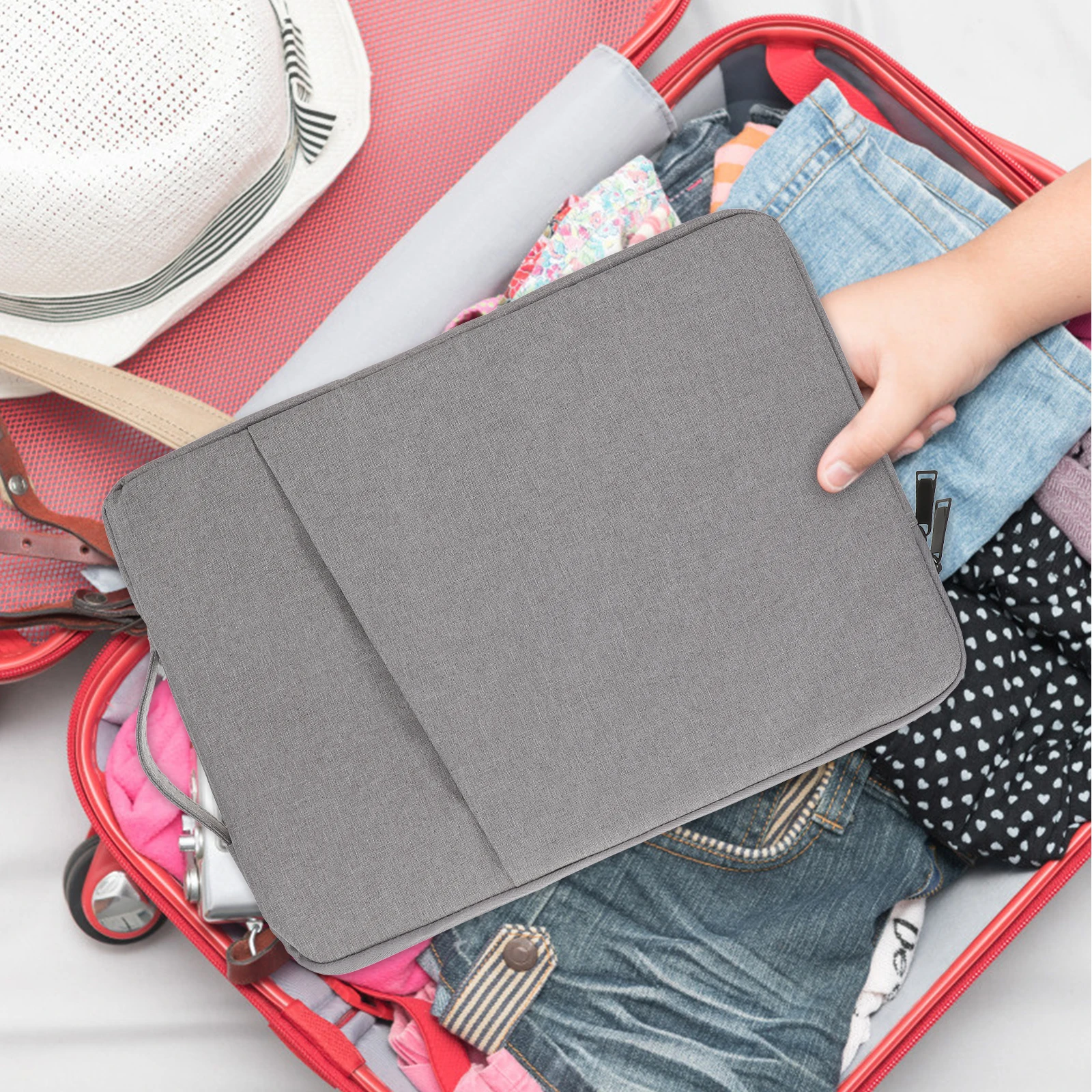 

Laptop Bag Sleeve Durable Portable Polyester Material Travel Holder Carry Pouch For Computers Tablet Protection