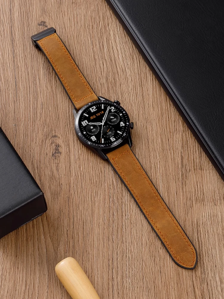 20mm 22mm Magnetic Leather Watchband for Huawei Watch GT4 46mm, Strap for Huawei Watch 4 GT3 GT2 GT 2Pro GT 3Pro New Bracelet