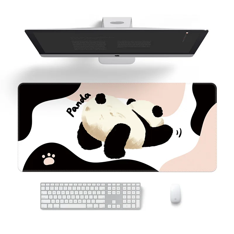 

Panda Theme Large mouse pad 1000*500*3/900*400*4 non-slip Rubber base waterproof Mouse pad pc accessories desk mat Not fading