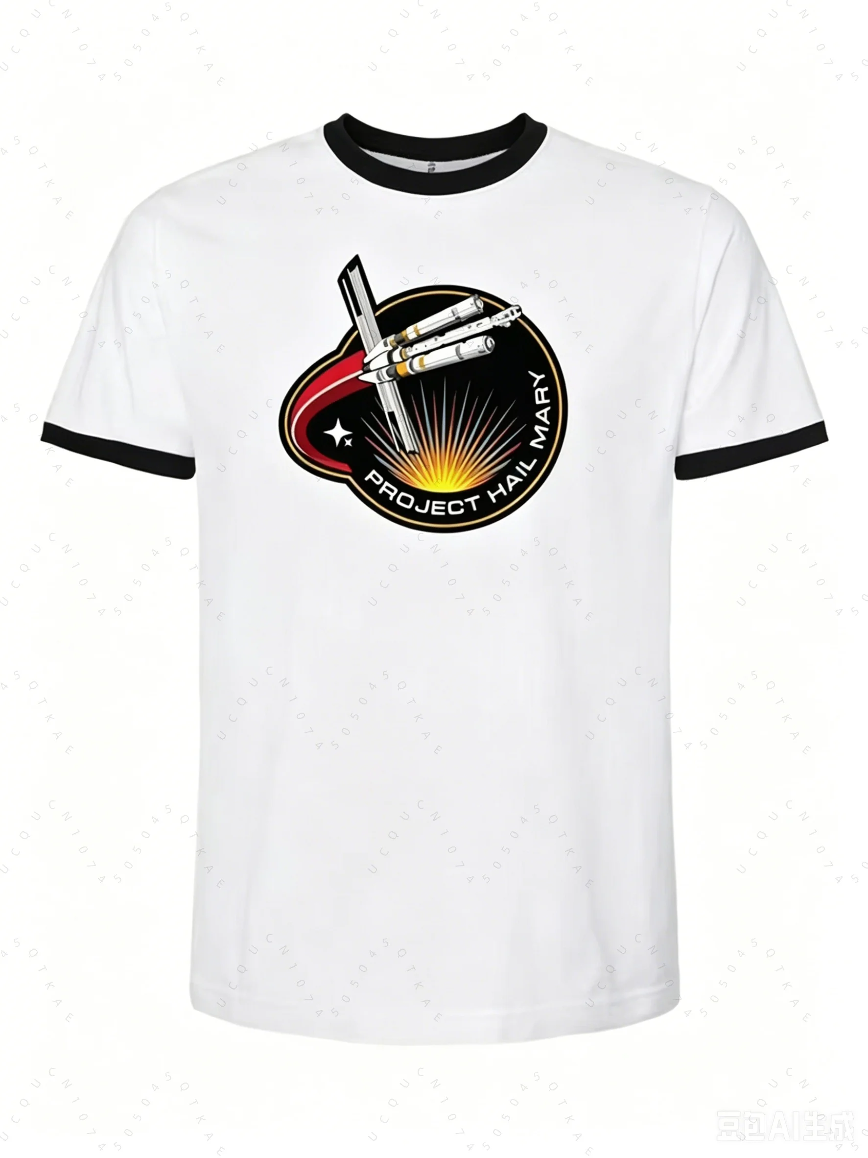 Project Hail Mary Shirt Ringer Tee Mission Patch Hot Ringer Tee Ryan Gosling Wear Ringer Fans T-shirt Women Men Hiking T-shirts