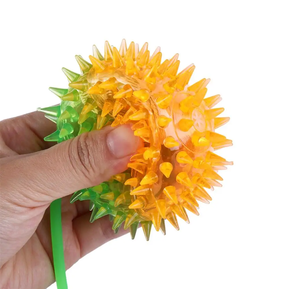 Decoration Vent Ball Baby Elastic  Elastic Glow Hair Ball Glowing Elastic Ball  Led Light Up  Glowing Hair Flash Ball