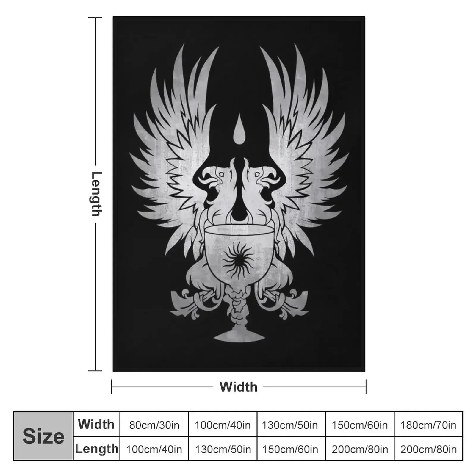 Dragon Age: Grey Warden Silver Throw Blanket Designers sofa bed Heavy Sleeping Bag Blankets