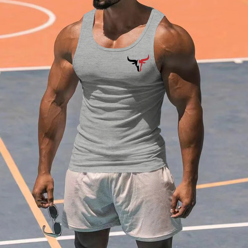 Gym Training Basketball Quick Drying Tank Top Sports Fashion Casual Sleeveless Tight Muscle Tank Top