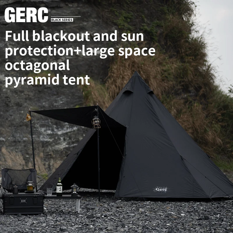 Octagon Pyramid Camping Tent 1