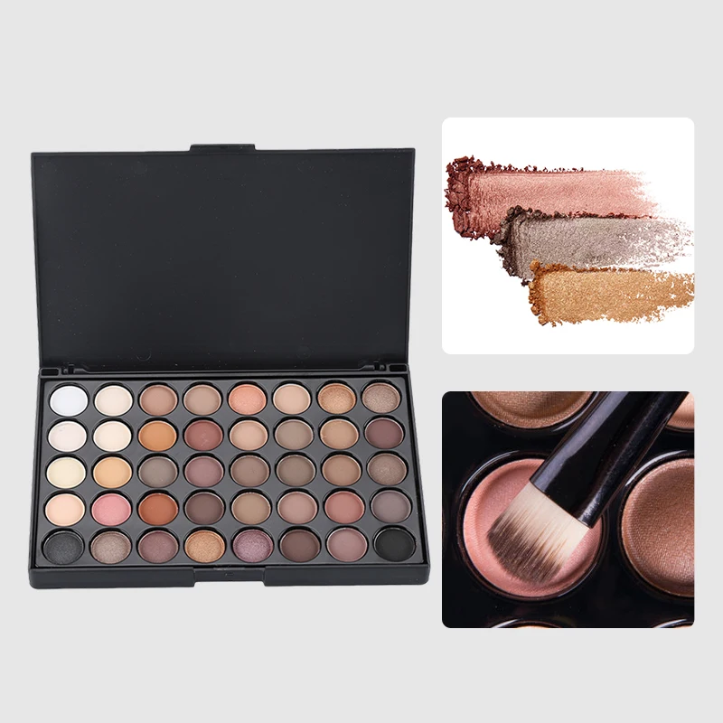 Paleta de sombras de ojos de 40 colores, juego de maquillaje, cosméticos con purpurina, Sexy, a la moda, para mujer