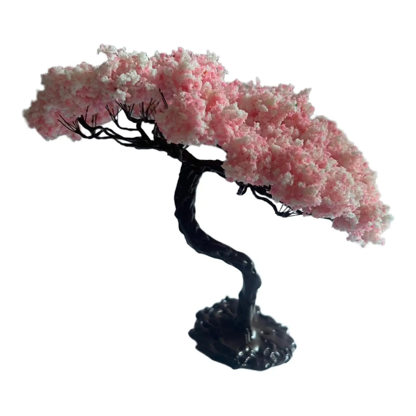 Miniature Tree Model ,Train Scenery Architecture Cake Decorating Cherry Blossom Tree for Scenery Landscape Architecture Decor