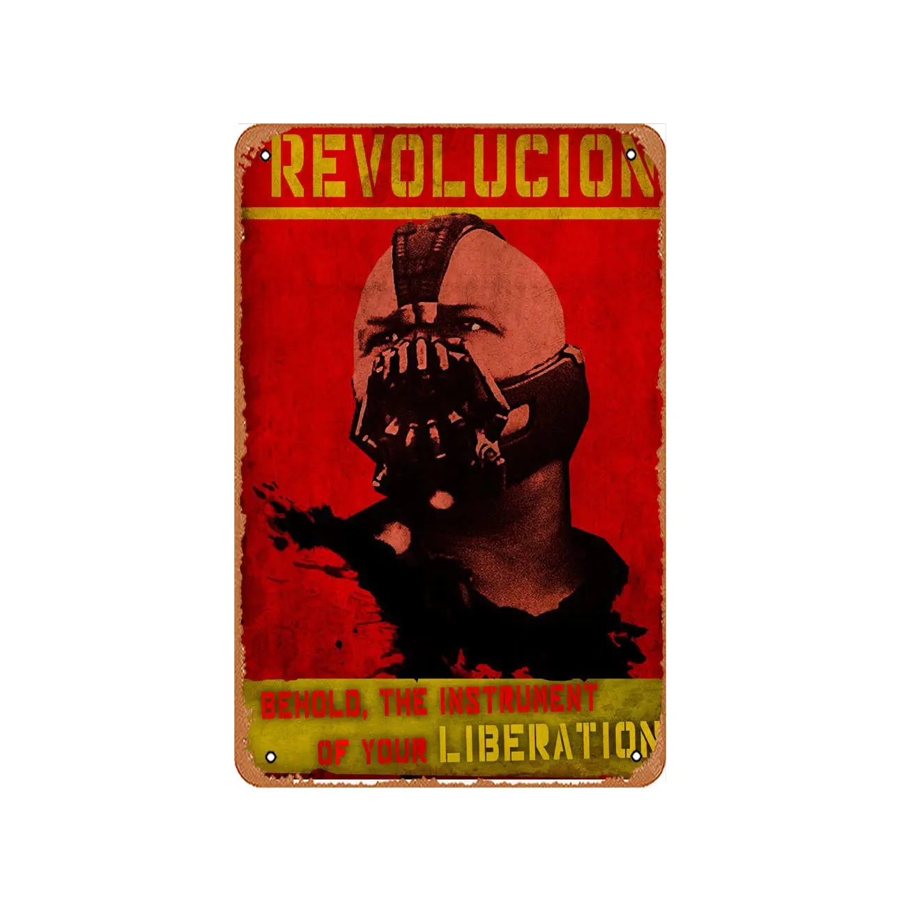 Vintage Tin Sign Che Bane Revolution Illustration Musical Bar Pub Cafe Wall Kitchen Bathroo Poster Karaoke Retro Decor Art 8x12