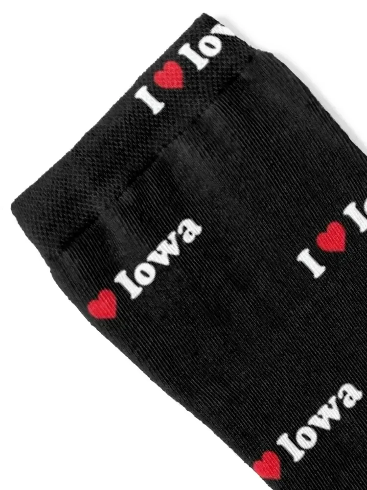 I ?? Iowa Socks snow sport new year happy Designer Man Socks Women's