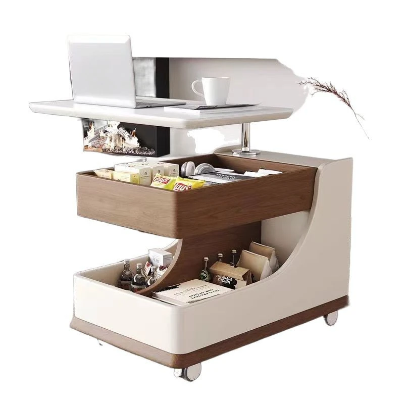 

Mobile coffee table small apartment living room lifting multi-functional sofa Nordic simple home modern trolley trolley