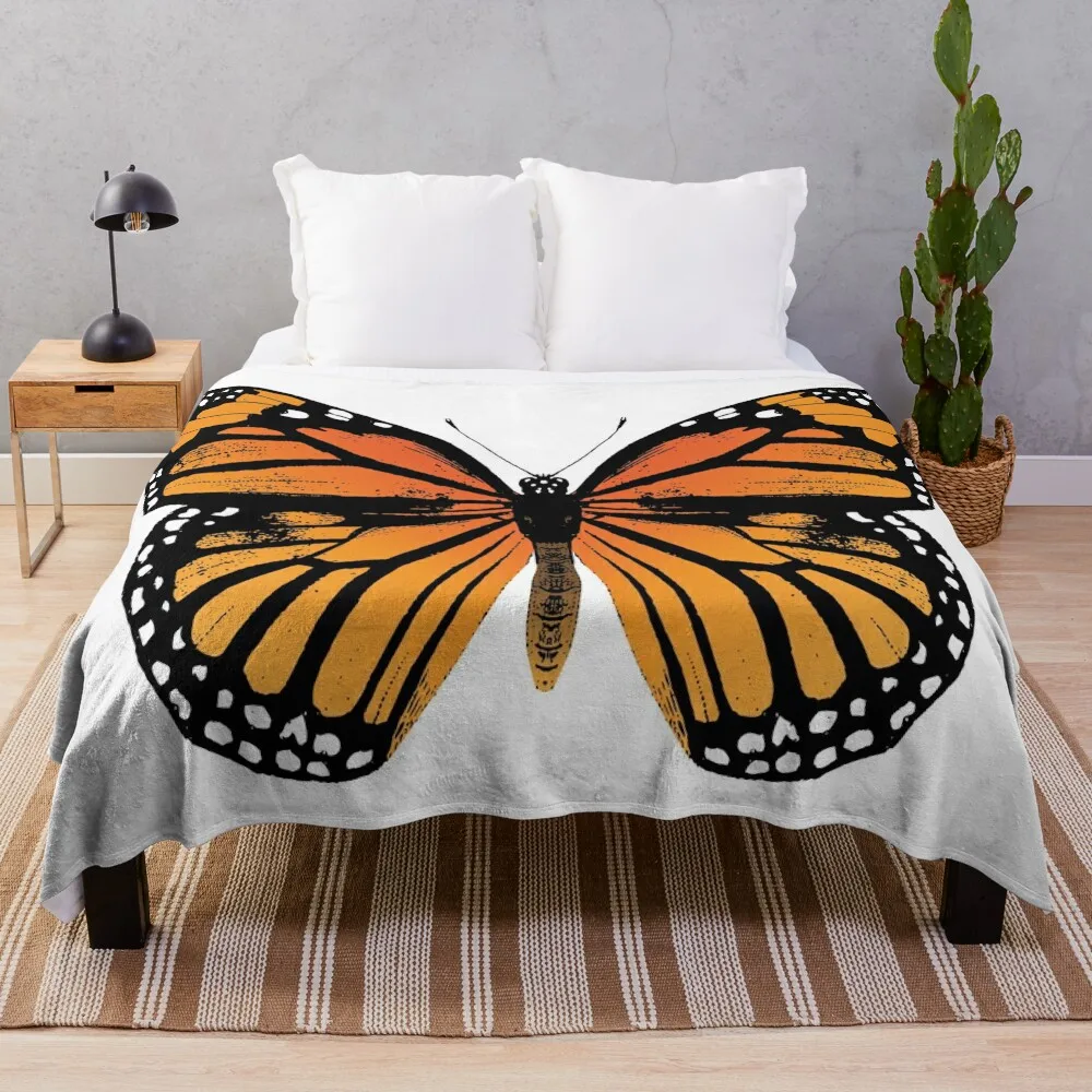 

Monarch Butterfly Vintage Butterflies Throw Blanket Designers warm winter funny gift Blankets