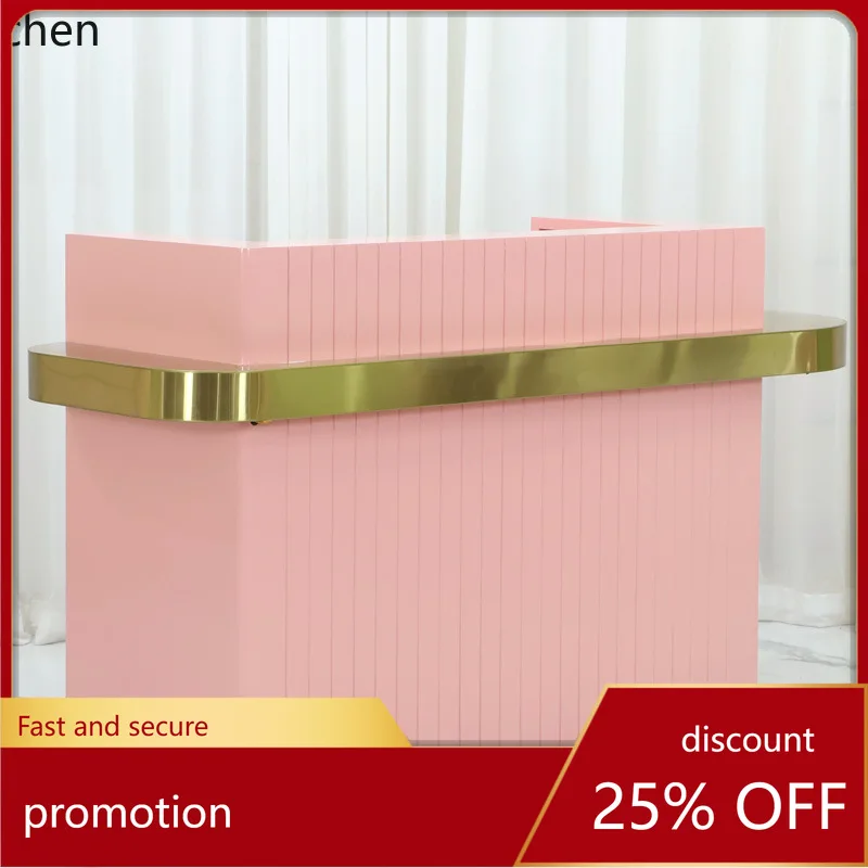 

HXL Beauty Salon Cashier Desk Clothing Store Reception Training Class Front Desk Table