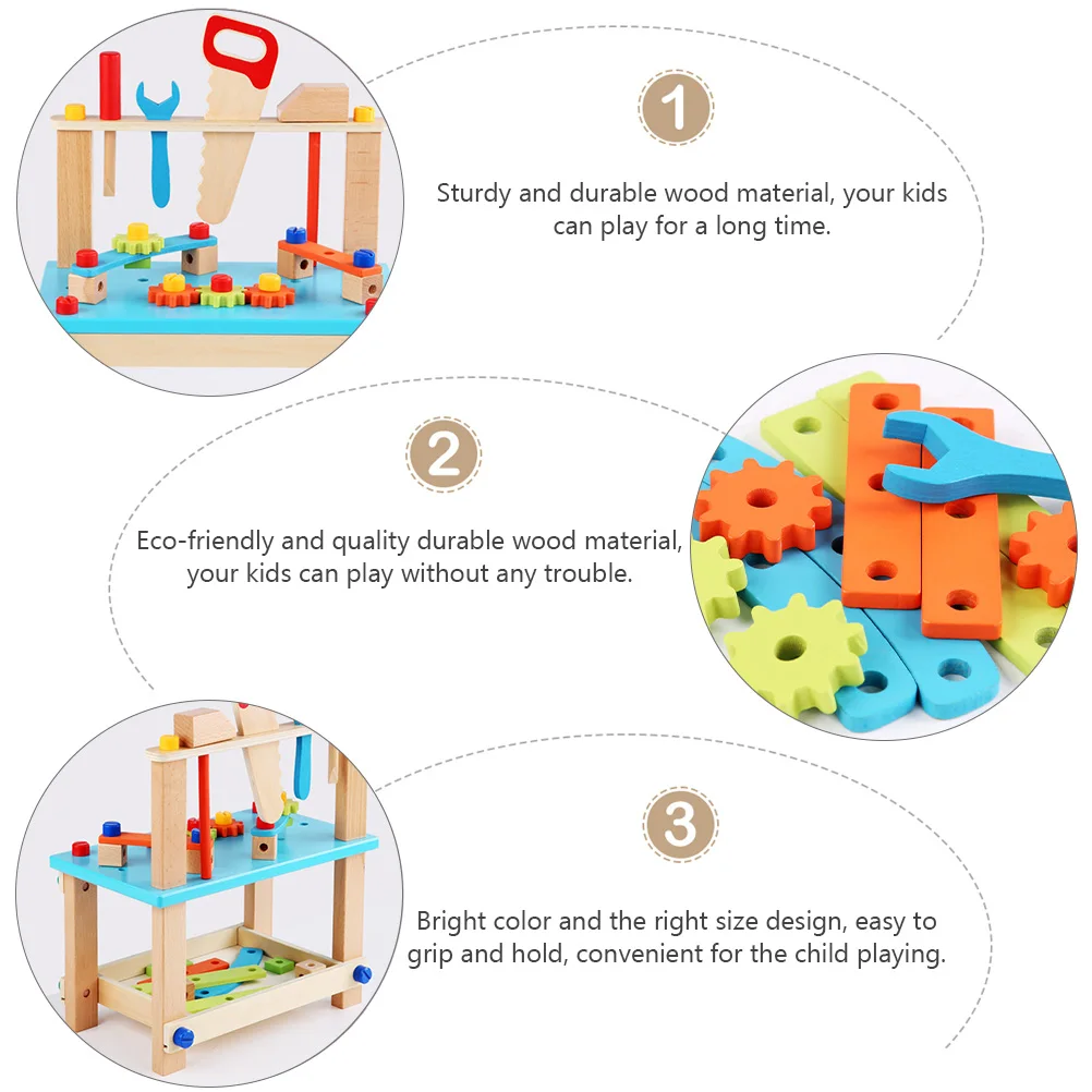

Disassembly Tool Chair Toy Dismounting Wooden Interesting Plaything Cartoon Assembling Child