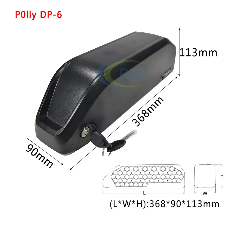 36V 48V 52V EBike Battery 14Ah 17.5Ah 21Ah 24.5Ah 28Ah Polly For 750W 1000W 1500W 2000W down tube fat tire electric bike battery