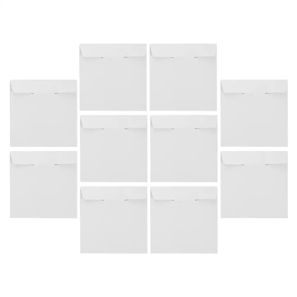 

10 Pcs Storage Bags White Cardboard Shipping Envelope Paper DJ Sleeves Discs USB Memory White Cardboard Envelope Flat Dvd Mailer
