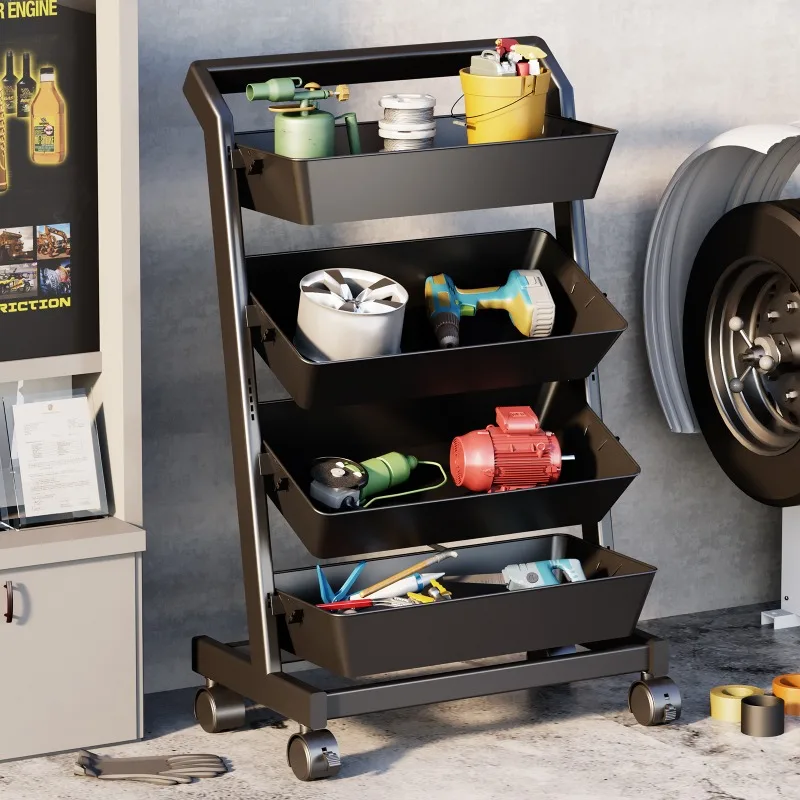 Salon Storage Cart Mobile Organizer Trolley with Wheels for Beauty Salon Spa Makeup Equipment Furniture  Rolling Organizer