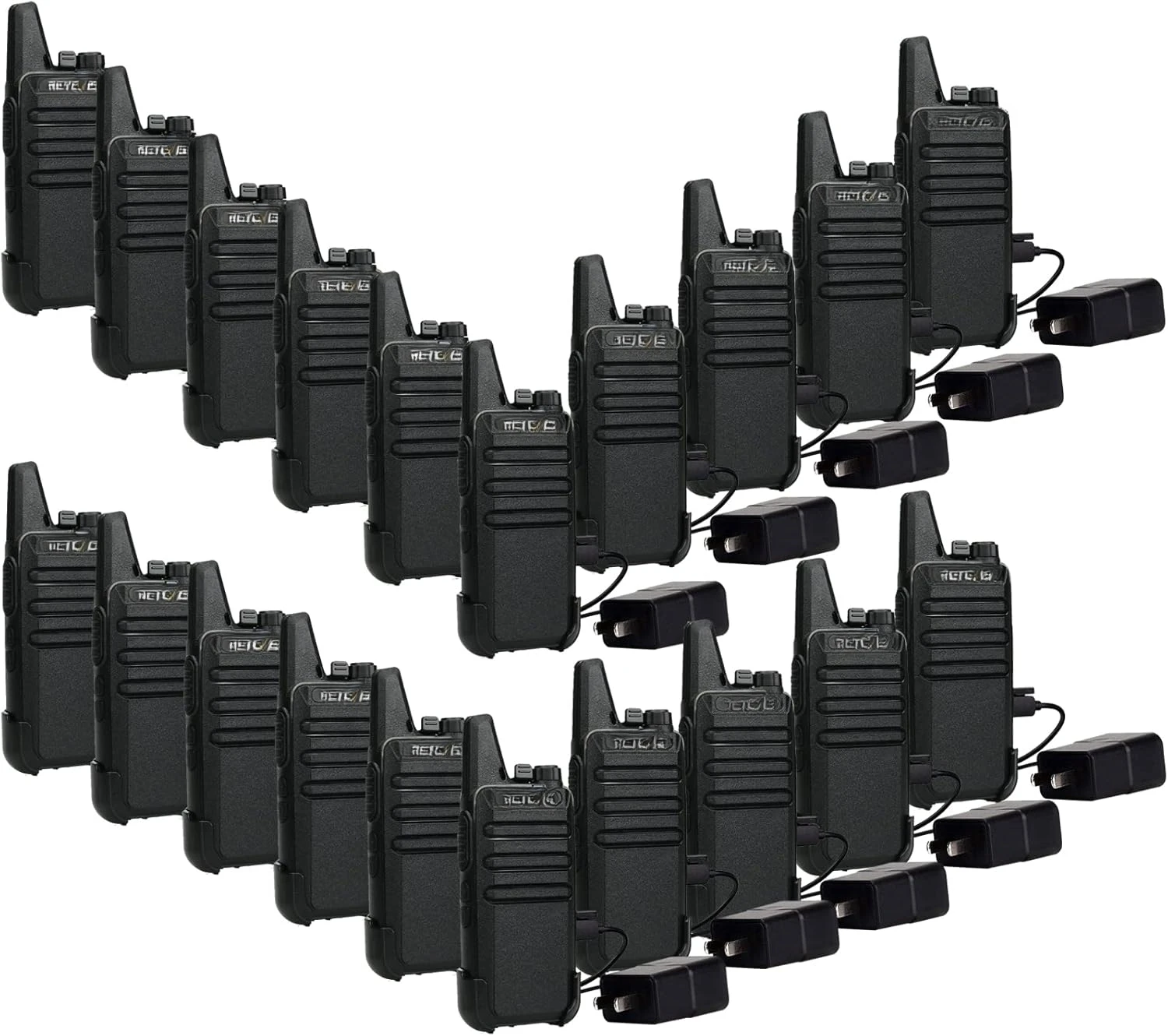 

RT22 Walkie Talkies Mini, Rechargeable Two Way Radio Long Range, 2 Way Radio Small, Portable , for Business Commercial Work