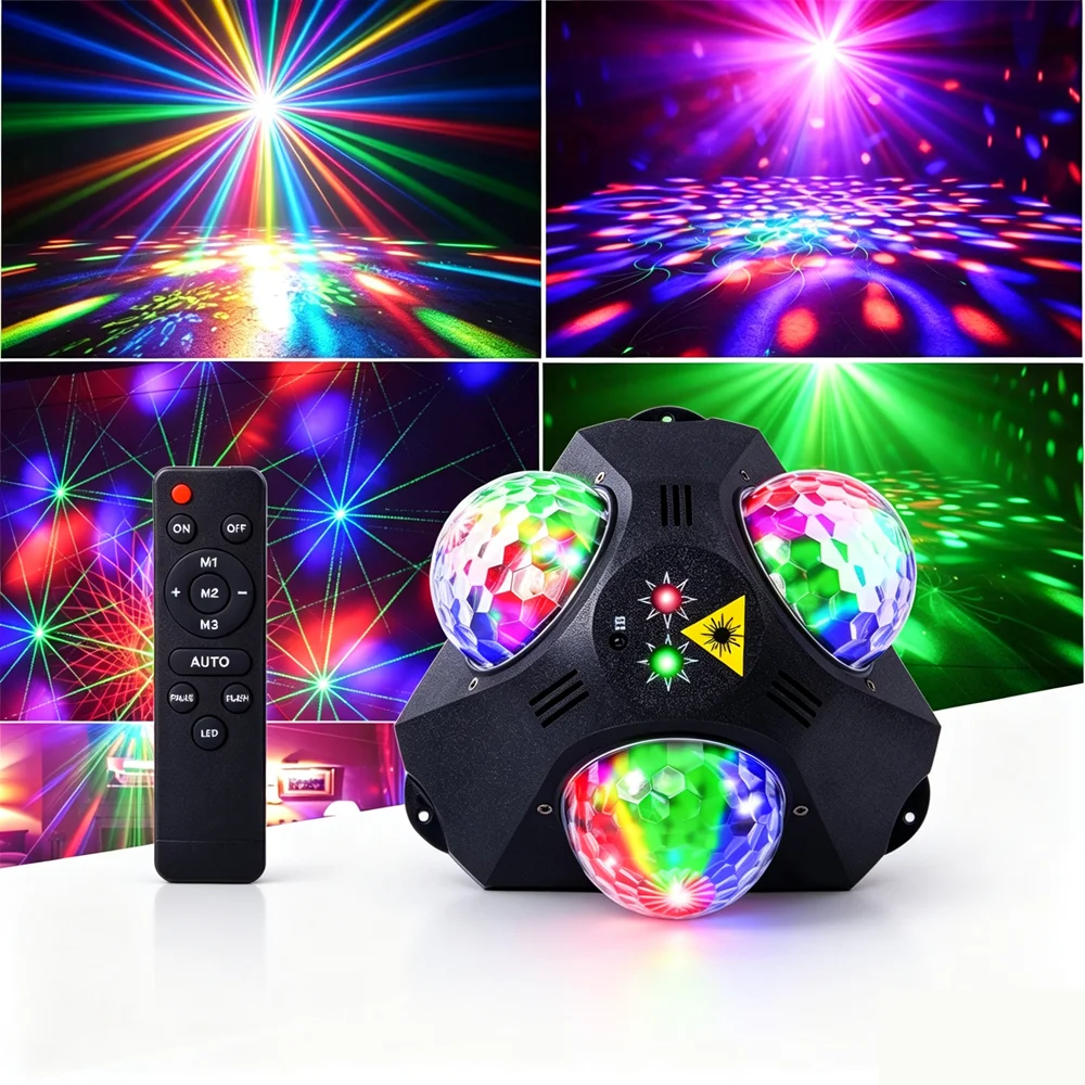 Party Lights, Disco DJ Strobe Lights, Carnival Stage Projector Effects, Dance Club Lighting DJ Christmas Halloween Birthday Fami