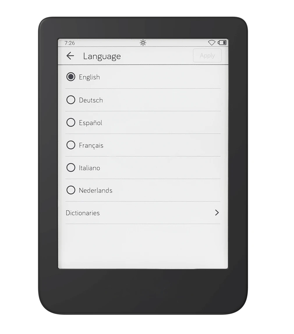6-inch Tolino Shine 4 e-reader 16G Carta WIFI dual-color light 1072x1448 waterproof portable e-book reader