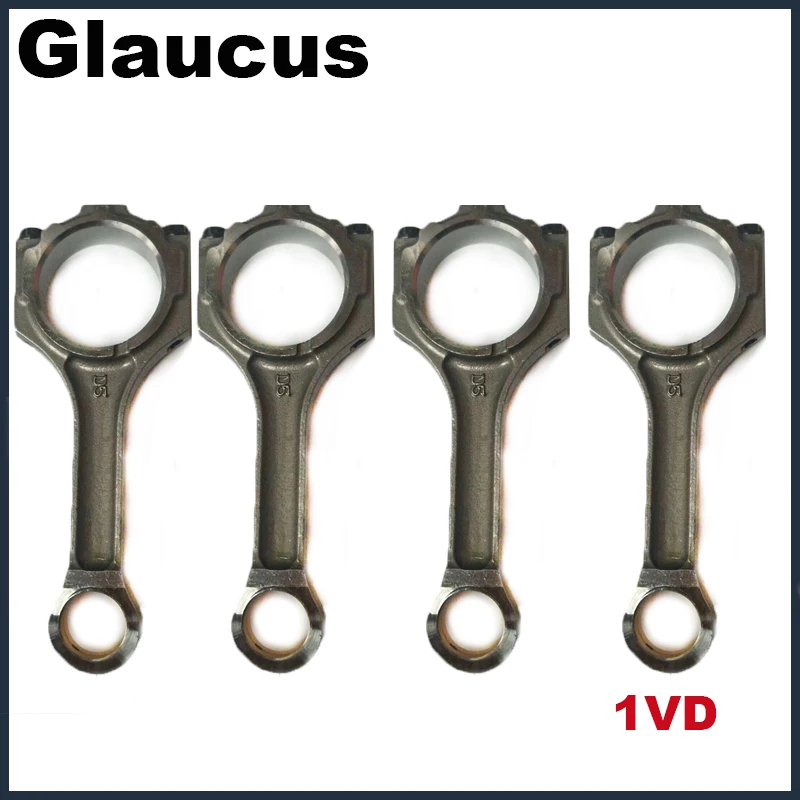 4pcs 1VD 1VDFTV Engine connecting rod conrod con rod for Toyota LAND CRUISER 4461cc 4.5 D D4-D L 4.5L 2007-